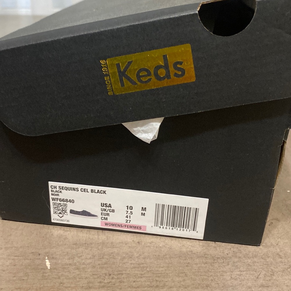 COPY - Sparkly black keds- never worn!